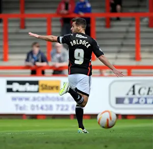 Stevenage V Bristol City Prints: Bristol City's Sam Baldock Scores Winning Goal in Sky Bet League One Match Against Stevenage