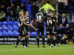 Tranmere Rovers V Bristol City Prints: Bristol City's Sam Baldock Scores the Winning Goal Against Tranmere, 16 November 2013