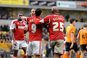Wolves V Bristol City Prints: Bristol City's Sam Baldock Scores the Winning Goal Against Wolverhampton Wanderers in Sky Bet League One