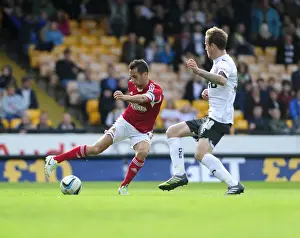 Port Vale V Bristol City Prints: Bristol City's Sam Baldock Slices Through Port Vale Defense in Sky Bet League 1 Clash