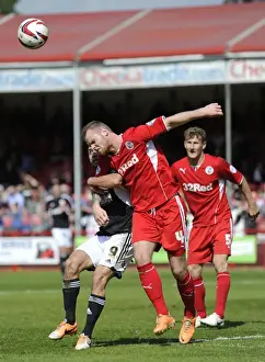 Crawley Town V Bristol City Prints: Bristol City's Sam Baldock vs Mark Connolly Clash at Crawley Town's Checkatrade Stadium