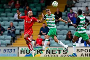 Framed Print : Bristol City's Samuel Armenteros in Action during Pre-Season Friendly against Yeovil Town (2016) Framed Print : Bristol City's Samuel Armenteros in Action during Pre-Season Friendly against Yeovil Town (2016)