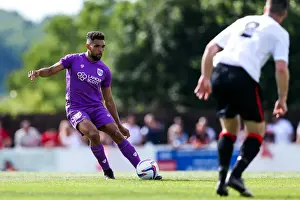The Creek Prints: Bristol City's Scott Golbourne in Action during Pre-season Friendly against Bristol Manor Farm (2017)