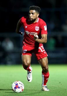 Images Dated 9th August 2016: Bristol City's Scott Golbourne Charges Forward in EFL League Cup Clash Against Wycombe Wanderers