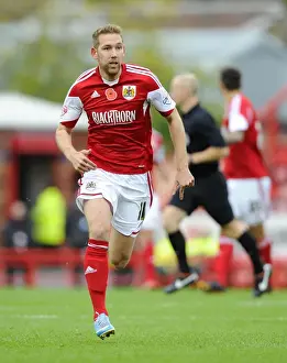 Framed Print : Bristol City's Scott Wagstaff in Action during FA Cup Match against Dagenham and Redbridge Framed Print : Bristol City's Scott Wagstaff in Action during FA Cup Match against Dagenham and Redbridge