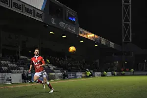 Framed Print : Bristol City's Scott Wagstaff in Action at Gillingham's Priestfield Stadium during the Johnstone's Paint Trophy Area Final, January 2015 Framed Print : Bristol City's Scott Wagstaff in Action at Gillingham's Priestfield Stadium during the Johnstone's Paint Trophy Area Final, January 2015