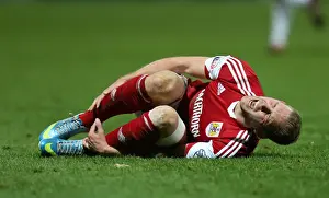Bristol City's Scott Wagstaff in Agony: Preston North End vs. Bristol City, 30th November 2013