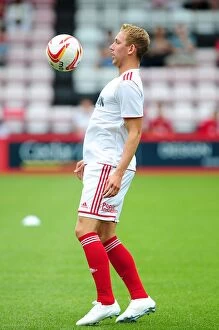 Images Dated 27th July 2013: Bristol City's Scott Wagstaff at Bournemouth Pre-Season Friendly (2013)