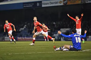 Gillingham V Bristol City Prints: Bristol City's Scott Wagstaff Celebrates Goal in Sky Bet League One Clash vs