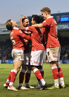 Gillingham V Bristol City Prints: Bristol City's Scott Wagstaff Scores Game-winning Goal in Thrilling Victory over Gillingham