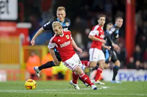 Bristol City's Simon Gillett in Action during Sky Bet League One Match against Stevenage