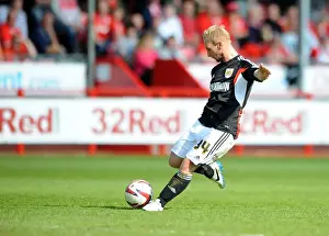 Crawley Town V Bristol City Prints: Bristol City's Simon Gillett Scores the Winning Goal Against Crawley Town, May 3, 2014