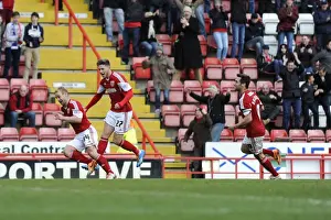 Bristol City V Gillingham Prints: Bristol City's Simon Gillett Scores the Winning Goal Against Gillingham in Sky Bet League One (01/03/2014)