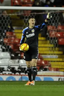 Bristol City V Coventry City Prints: Bristol City's Simon Moore in Action Against Coventry City (Feb 4, 2014, Ashton Gate)