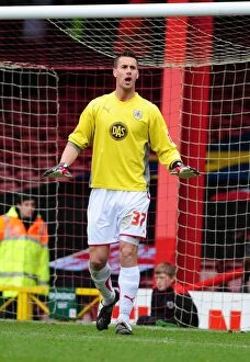 Images Dated 3rd April 2010: Bristol City's Stefan Maierhofer: An Unforgettable Emergency Debut as a Goalkeeper vs