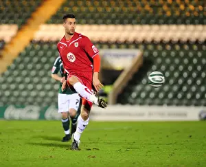Framed Print : Bristol City's Stefan Maierhofer Fights for Possession against Plymouth Argyle in Championship Match, March 16, 2010