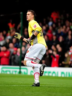 Bristol City V Nottingham Forest Prints: Bristol City's Stefan Maierhofer: The Unforgettable Emergency Debut as Goalkeeper vs