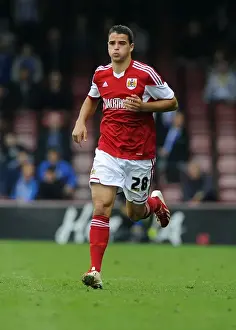 Bristol City V Colchester United Prints: Bristol City's Stephen McLaughlin in Action Against Colchester United