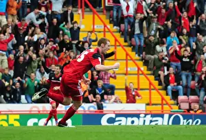 Bristol City V Blackburn Rovers Prints: Bristol City's Stephen Pearson Celebrates Goal Against Blackburn Rovers in Championship Match