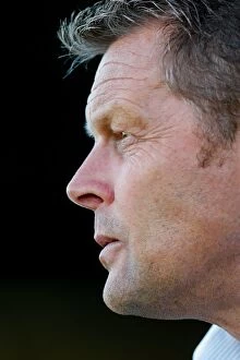 Images Dated 30th July 2015: Bristol City's Steve Cotterill Observes Pre-Season Friendly Against Yeovil Town, July 2015