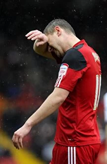 Images Dated 13th April 2013: Bristol City's Steven Davies Disappointed After Loss to Bolton Wanderers