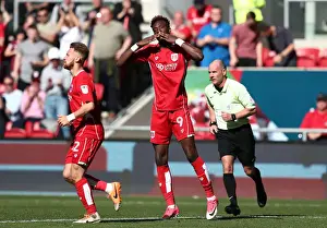 Bristol City's Tammy Abraham Celebrates Goal Against Barnsley in Sky Bet Championship (220417)