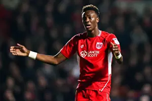 Bristol City V Brentford Prints: Bristol City's Tammy Abraham Displays Frustration Against Brentford
