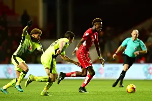 Bristol City's Tammy Abraham Thunders Forward Against Reading, 2017