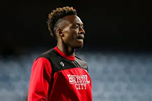 Loftus Road Prints: Bristol City's Tammy Abraham Warming Up Ahead of QPR Clash