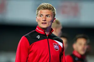 Loftus Road Prints: Bristol City's Taylor Moore in Warm-Up at Loftus Road Stadium (QPR v Bristol City)