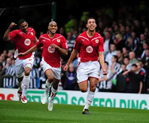 Bristol City V Newcastle Utd Prints: Bristol City's Thrilling Championship Opener: Lewin Nyatanga Scores Against Newcastle United (2010)
