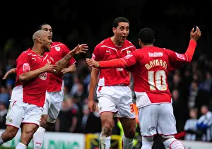 Bristol City V Newcastle Utd Prints: Bristol City's Thrilling Championship Opener: Lewin Nyatanga Scores the Stunner Against Newcastle United (2010)