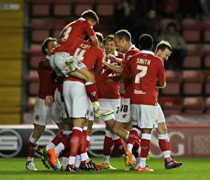 Bristol City V Coventry City Prints: Bristol City's Thrilling Goal Celebration: Derrick Williams at Ashton Gate Stadium vs