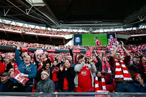 Bristol City V Walsall JPT Final - Fans Prints: Bristol City's Thrilling Johnstones Paint Trophy Final Victory: Aden Flint's Goal and the Euphoric Celebrations