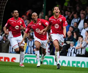 Bristol City V Newcastle Utd Prints: Bristol City's Thrilling Opener: Lewin Nyatanga Scores Against Newcastle United in Championship Match (2010)