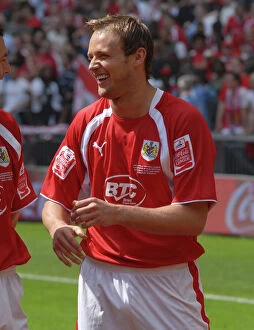 Images Dated 24th May 2008: Bristol City's Thrilling Play-Off Final Victory: Lee Trundle's Euphoric Celebration