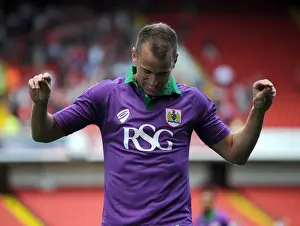 12 15 Prints: Bristol City's Thrilling Start: Wilbraham's Goal in Sky Bet League One Debut vs