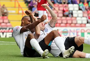 Bristol City V Peterborough Prints: Bristol City's Thrilling Victory: Tyrone Barnett's Euphoric Goal vs