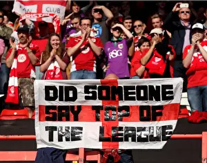 Bristol City V Coventry City (Champions) Prints: Bristol City's Title Triumph: Celebrating at Ashton Gate after Securing Promotion to Championship