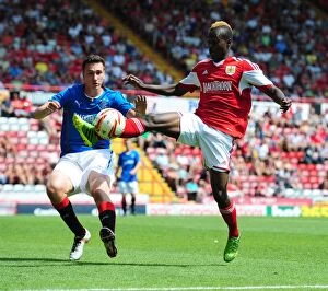 Images Dated 13th July 2013: Bristol City's Toby Ajala in Action during Bristol City vs Glasgow Rangers (2013)
