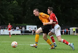 Brislington Prints: Bristol City's Tom Fry Closes Down in Pre-Season Friendly at Brislington Stadium