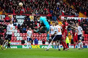Bristol City V Bolton Wanderers Prints: Bristol City's Tom Heaton Denies Bolton Wanderers Late Equalizer with Last-Minute Header