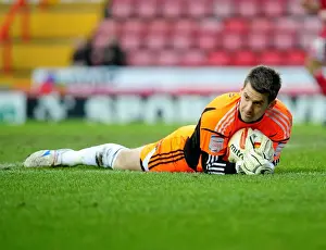 Bristol City's Tom Heaton Gathers the Ball during Bristol City vs Middlesbrough