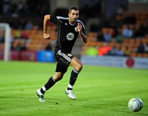 Framed Print : Bristol City's Tom Williams in Action: Torquay FC Trial