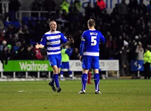 Reading v Bristol City Collection: Bristol City's Triumph: Celebrating with Matthew Mills after Reading Victory (December 26, 2010)