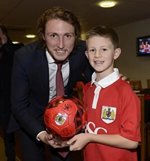Images Dated 22nd November 2014: Bristol City's Triumphant Man of the Match: 2014 (vs Preston North End)
