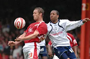 Bristol City's Trundle and Hill in Action Against Preston North End