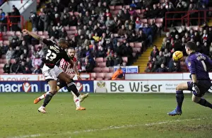 Sheffield United V Bristol City Prints: Bristol City's Tyrone Barnett Aims for Glory: Sheffield United vs