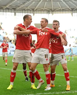 Bristol City's Unforgettable Goal Celebration: Wagstaff, Wilbraham, and Bryan's Triumph at Ricoh Arena (Sky Bet League One)