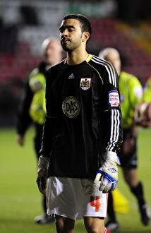 Images Dated 15th January 2011: Bristol City's Unforgettable Moment: Liam Fontaine's Debut as Emergency Goalkeeper Against